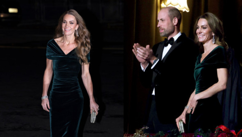 „Smaraldul” britanic. Prințesa Kate, răvășitoare într-o rochie verde care i-a îmbrățișat perfect silueta. „Incredibil de frumoasă!”