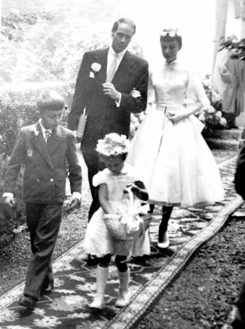 Audrey Hepburn și Mel Ferrer,