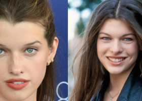 Par gemene, dar fotografiile sunt făcute la 34 de ani distanță. Ever Anderson, copia absolută a mamei sale, Milla Jovovich