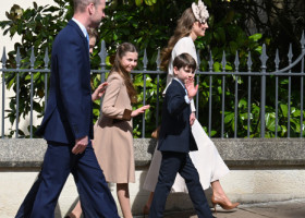 „Mica lui prințesă”. Momentul dulce dintre prințul William și Charlotte care a topit inimi la slujba de Paște de la Windsor