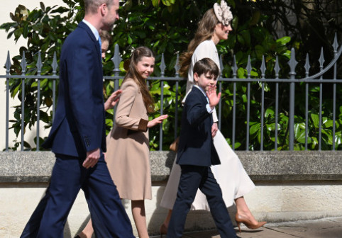 „Mica lui prințesă”. Momentul dulce dintre prințul William și Charlotte care a topit inimi la slujba de Paște de la Windsor