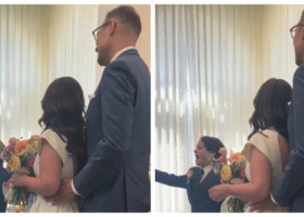 Gestul inedit făcut de fiul unei femei care s-a recăsătorit după un divorț. Imaginile inedite sunt acum virale