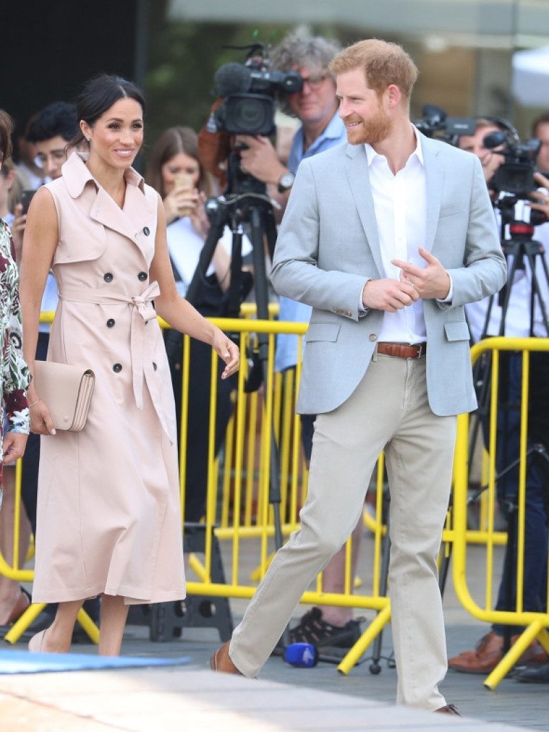 Meghan, Duchess of Sussex and Prince Harry, Duke of Sussex visit the Nelson Mandela Centenary Launch