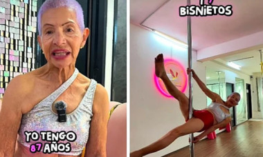 Video viral! O bunică de 87 de ani ia cursuri de dans la bară ca să se mențină în formă: „Nu există vârstă pentru a face sport!”