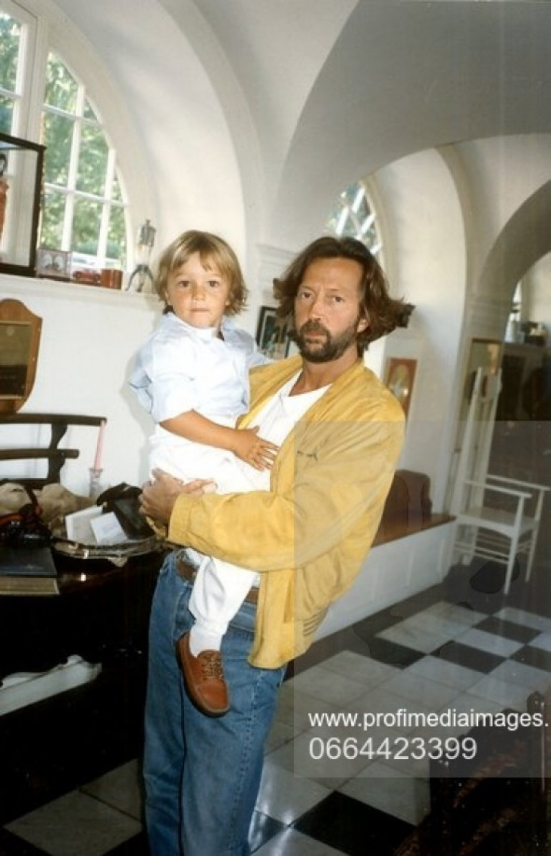 EXCLUSIVE: Archive Images Of Italian Actress Lory Del Santo With Her Son Conor And With Eric Clapton