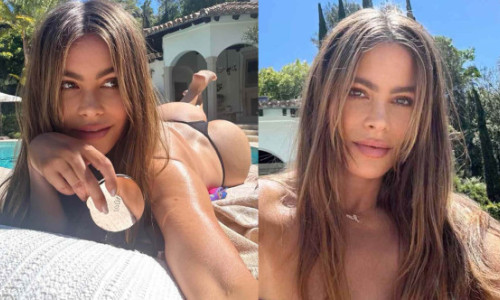Sofía Vergara, apariție incendiară în bikini la piscină. Actrița în vârstă de 52 de ani e pregătită pentru vară