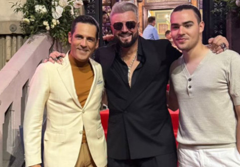 Ștefan Bănică Jr. și fiul său, Radu Ștefan, apariție rară împreună la un eveniment de modă în București