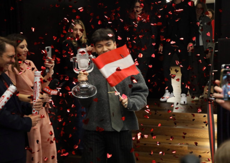 Song Contest Sieger 2025 JJ Empfang in Wien