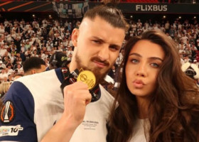 Meira Drăgușin, sora lui Radu Drăgușin, a atras toate privirile la finala Europa League din Bilbao