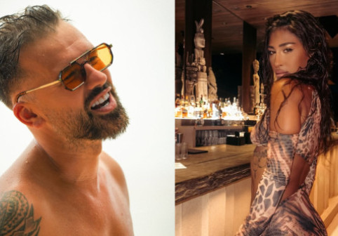 Florin Ristei, surprins ținându-se de mână cu Yasmin Awad la premiera filmului „F1”