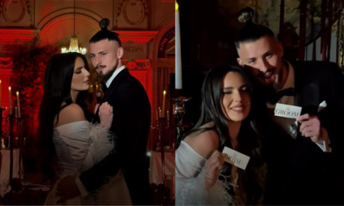 Radu Drăgușin s-a căsătorit cu Ioana Stan. Primele imagini de la nunta fotbalistului au apărut în mediul online