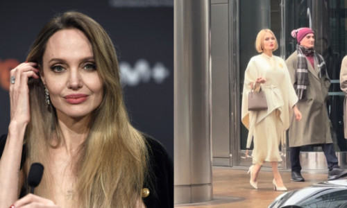 Angelina Jolie surprinde fanii cu un bob blond pe platourile de filmare din Londra. Noul look este pentru filmul „Anxious People”