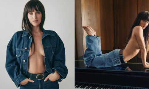 Dakota Johnson pozează aproape fără haine într-o nouă campanie de modă pentru primăvara lui 2026