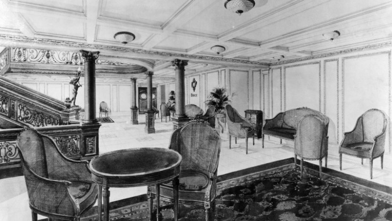 Imagini cu interioarele luxoase de la bordul Titanicului FOTO: Profimedia Images
