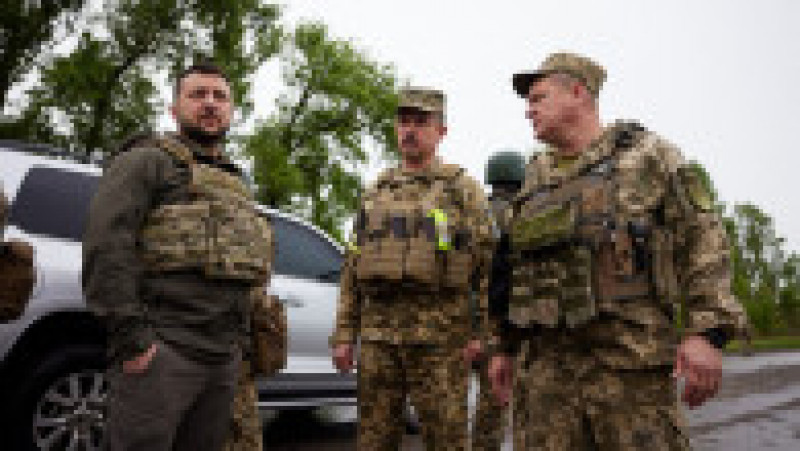 Zelenski i-a vizitat pe soldații ucraineni din regiunea Harkov Foto: Profimedia Images | Poza 10 din 11