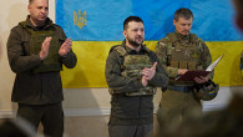 Zelenski i-a vizitat pe soldații ucraineni din regiunea Harkov Foto: Profimedia Images | Poza 13 din 23