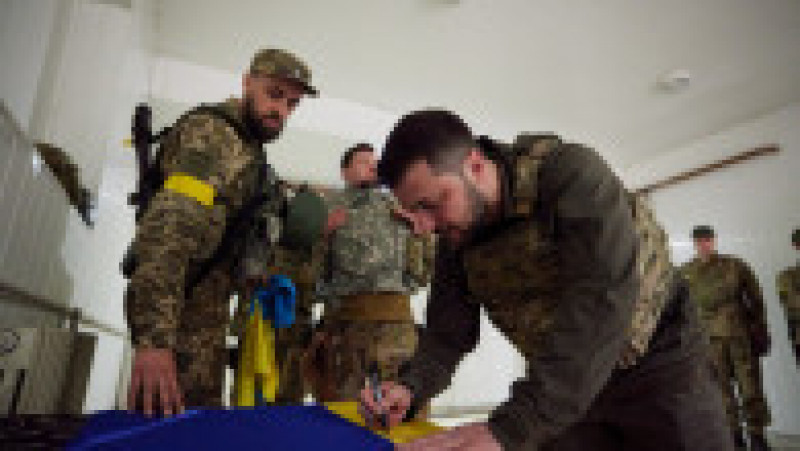 Volodimir Zelenski a mers la Harkov și s-a întâlnit cu soldații ucraineni Foto: president.gov.ua | Poza 21 din 23