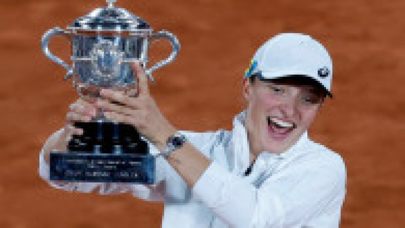 Iga Swiatek, numărul unu mondial, a câştigat turneul de Mare Şlem de la Roland Garros, pentru a doua oară în cariera sa. Foto: Profimedia | Poza 4 din 6