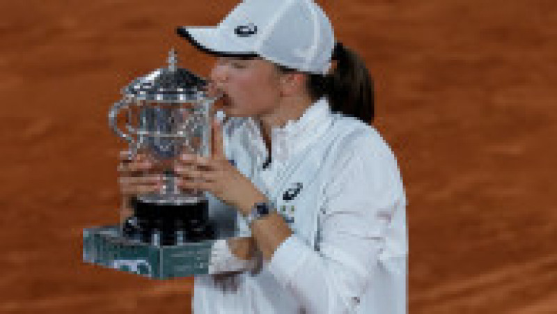 Iga Swiatek, numărul unu mondial, a câştigat turneul de Mare Şlem de la Roland Garros, pentru a doua oară în cariera sa. Foto: Profimedia | Poza 5 din 6