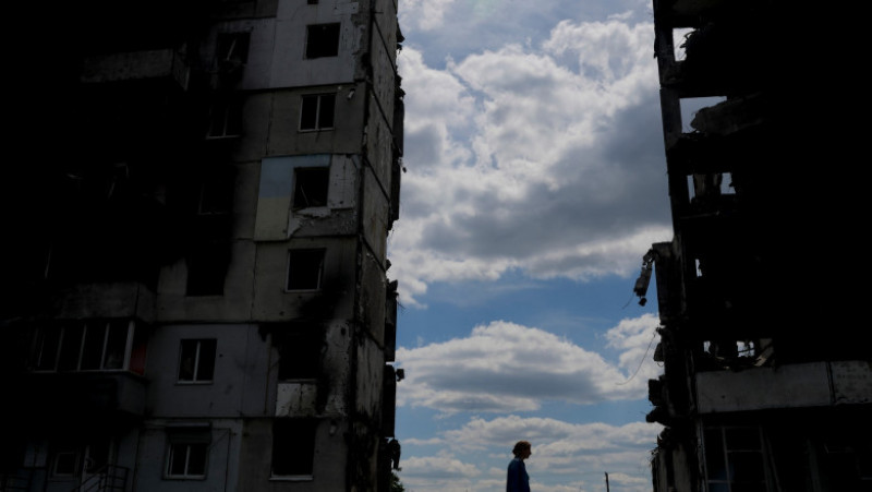 Viața printre ruine la Borodianka. Foto: Profimedia