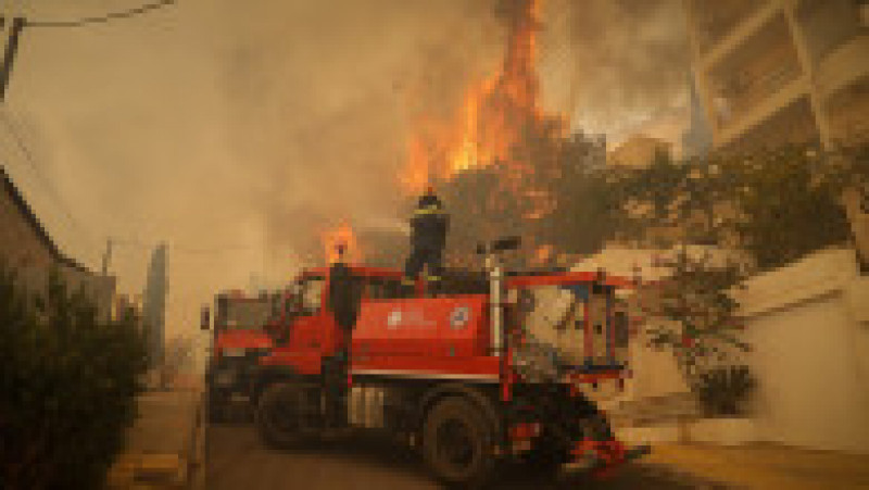 Incendiu puternic la periferia Atenei. Foto: Profimedia | Poza 5 din 8