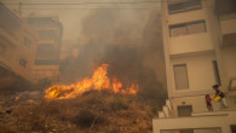 Incendiu puternic la periferia Atenei. Foto: Profimedia | Poza 6 din 8