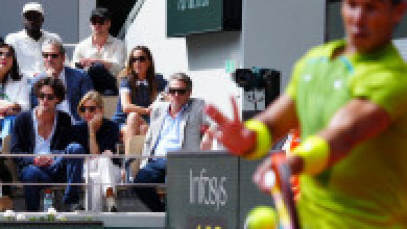 Hugh Grant, soția lui Anna Elisabet Eberstein, Sienna Miller și Oli Green s-au numărat printre spectatorii finalei Roland Garros 2022 Foto: Profimedia Images | Poza 8 din 25