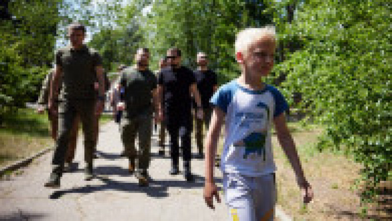 Președintele Zelenski l-a cunoscut la Zaporojie pe Iehor Kravțov, copilul din Mariupol care a ținut un jurnal de război devenit celebru Foto: president.gov.ua | Poza 10 din 17