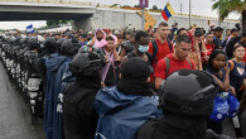 Câteva mii de migranți din America Centrală și Latină au plecat din sudul Mexicului și vor să ajungă în SUA în același timp cu Summitul Americilor. Foto: Profimedia Images | Poza 3 din 20