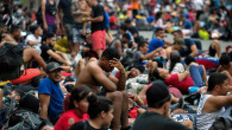 Câteva mii de migranți din America Centrală și Latină au plecat din sudul Mexicului și vor să ajungă în SUA în același timp cu Summitul Americilor. Foto: Profimedia Images | Poza 7 din 20