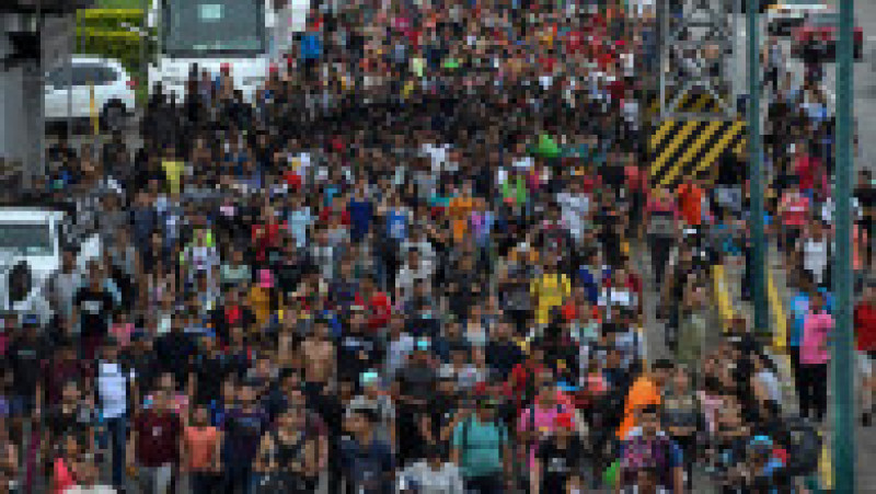 Câteva mii de migranți din America Centrală și Latină au plecat din sudul Mexicului și vor să ajungă în SUA în același timp cu Summitul Americilor. Foto: Profimedia Images | Poza 5 din 20