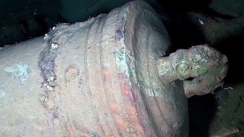 Galionul San Jose a fost descoperit în 2015, în apropierea portului Cartagena. A fost considerată una dintre cele mai importante epave din lume, scufundându-se cu comori uriașe la bord. Sursa foto: Profimedia Images / AFP PHOTO / COLOMBIAN PRESIDENCY