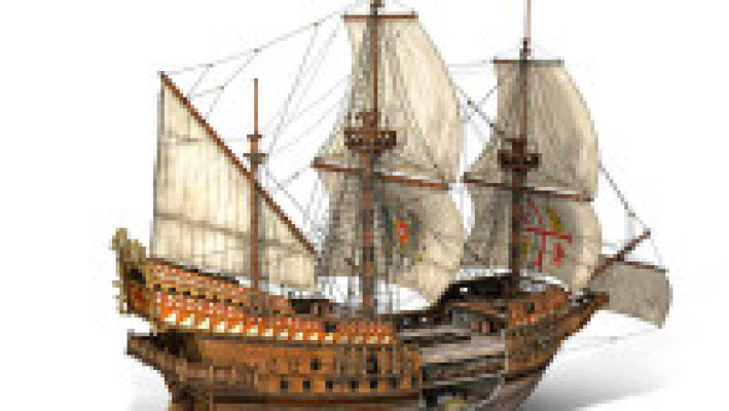 Galionul San Jose a fost descoperit în 2015, în apropierea portului Cartagena. A fost considerată una dintre cele mai importante epave din lume, scufundându-se cu comori uriașe la bord. Sursa foto: Profimedia Images / AFP PHOTO/Culture Ministry | Poza 15 din 16