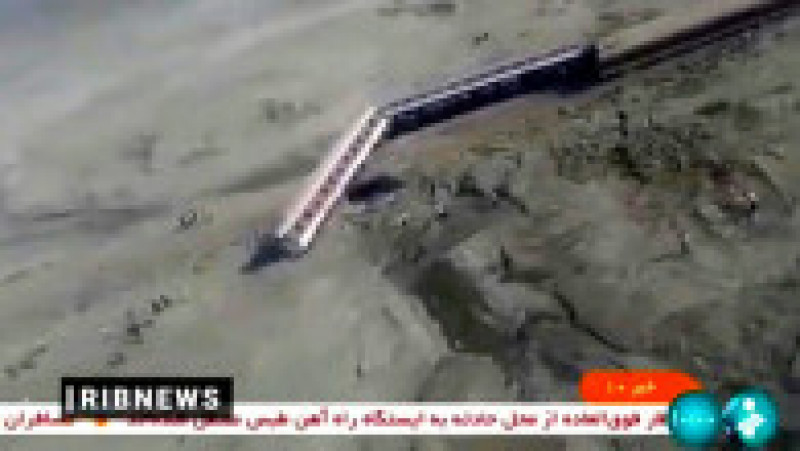 Tren deraiat în Iran. Foto: Profimedia Images | Poza 1 din 6
