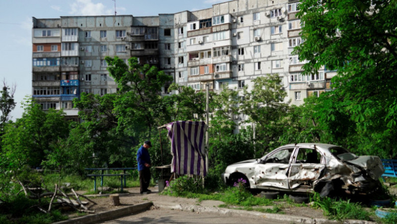 Orașele din estul Ucrainei, transformate în ruine. FOTO: Profimedia Images