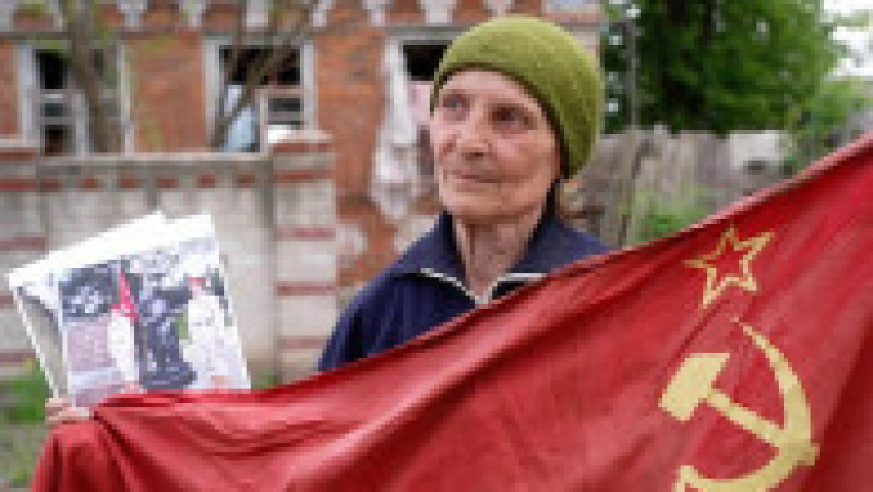 Anna Ivanovna a fost folosită de ruși care au transformat-o într-un simbol al războiului. Foto: Captură BBC | Poza 2 din 16
