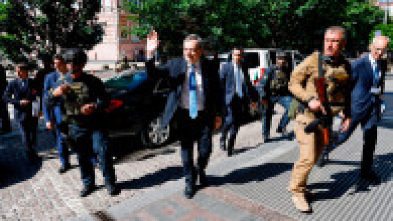 Premierul italian Mario Draghi a ajuns la Kiev. Foto: Profimedia Images | Poza 17 din 31