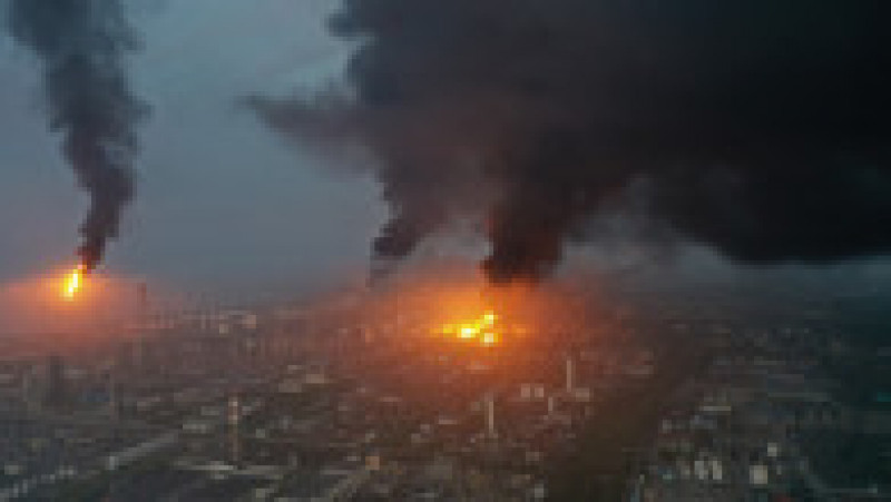 Explozie puternică urmată de incendii la o uzină chimică din Shanghai Foto: Profimedia Images | Poza 3 din 8