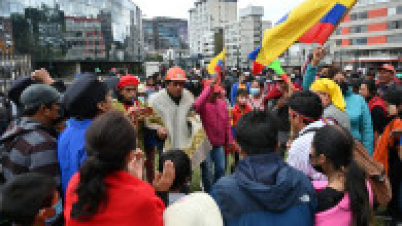 Proteste în Ecuador după creșterea prețurilor la combustibili. Foto: Profimedia Images | Poza 10 din 11