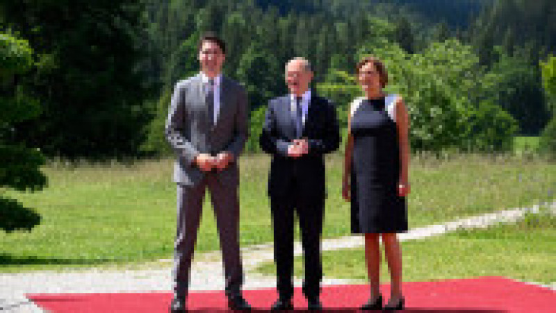 Olaf Scholz îl primește la G7 pe Justin Trudeau . Foto: Profimedia Images | Poza 7 din 18