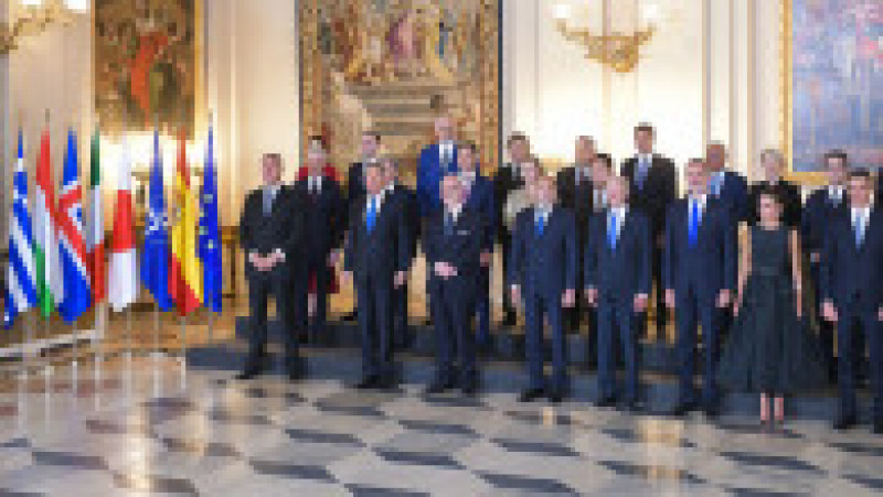 Preşedintele Iohannis, la dineul de gală oferit în onoarea şefilor de stat şi de guvern care participă la Summitul NATO. Foto: presidency.ro | Poza 7 din 9