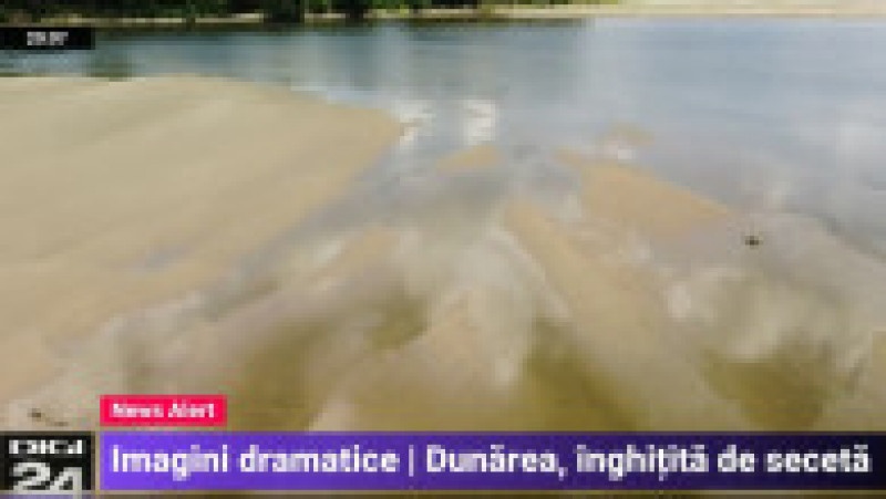 Navigația pe Dunăre, în pericol Foto: captură video Digi24 | Poza 4 din 17