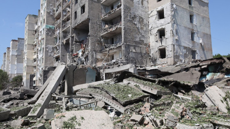 Sanatoriul din Sergheevca, regiunea Odesa, bombardat de ruși. Foto: Profimedia