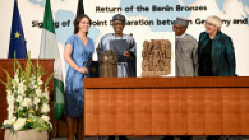 Germania a predat Nigeriei primele bronzuri de Benin furate în perioada colonială. Foto: Profimedia | Poza 9 din 11