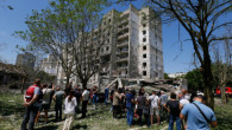 Imagini din Odesa, după atacul cu rachete al rușilor. FOTO: Profimedia Images | Poza 1 din 17