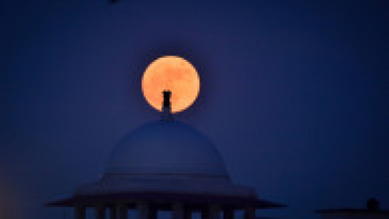 Superluna văzută în New Delhi, India. Foto: Profimedia | Poza 8 din 13