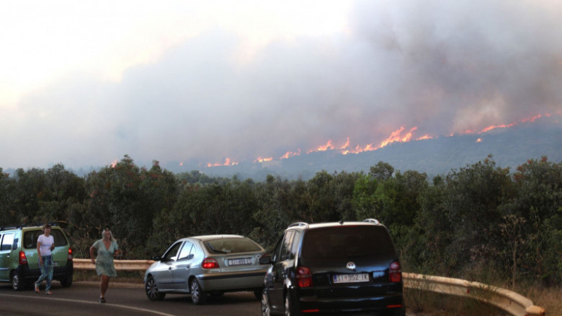 Incendii greu de controlat în Croația. FOTO: Profimedia Images