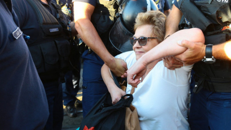 Proteste la Budapesta față de creșterea taxelor Foto: Profimedia Images