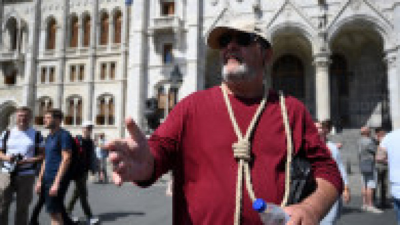 Proteste la Budapesta față de creșterea taxelor Foto: Profimedia Images | Poza 11 din 34