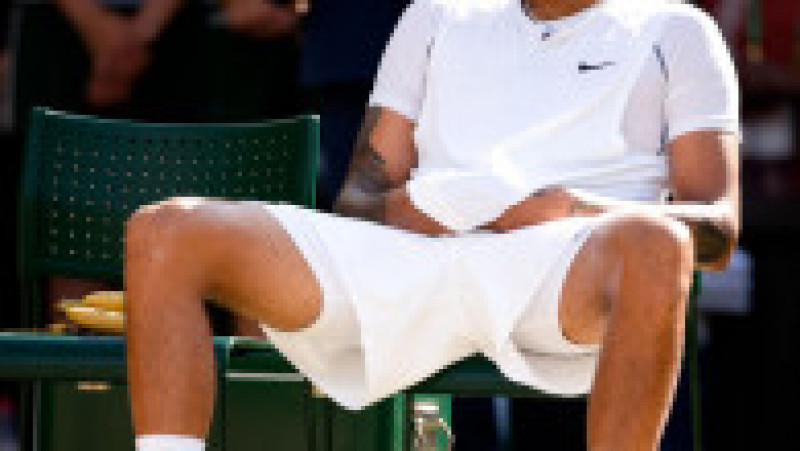 Pe parcursul turneului de la Wimbledon, Nick Kyrgios a cumulat amenzi în total de 17.000 dolari. Foto-Profimedia Images | Poza 11 din 11